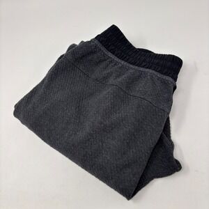 Lululemon Ease Jogger Men's M Gray Textured Tapered Athletic Pants Drawstring